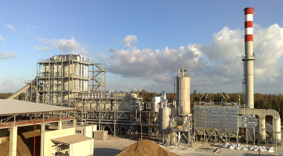 Centrale energia elettrica da biomasse vegetali. 13MWe