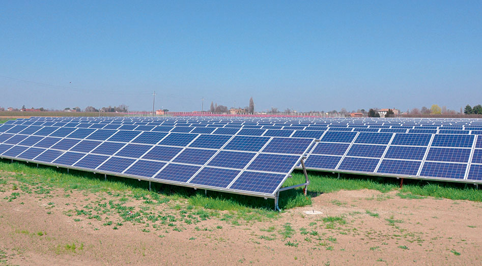 Impianto fotovoltaico a terra. Potenza nominale 996,40kW